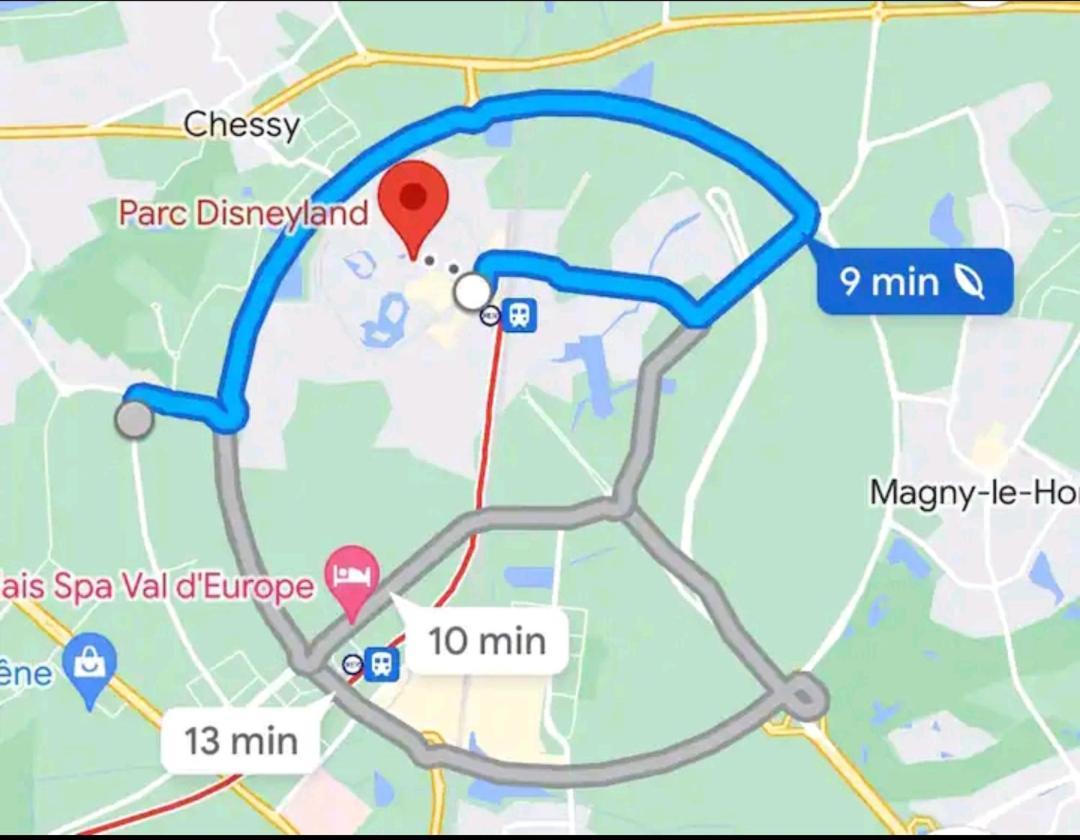 2 Chambres Privees - 6 Personnes A 8 Minutes De Disneyland 蒙泰夫兰 外观 照片